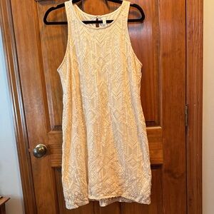 Xhilaration Cream Lace Midi Dress